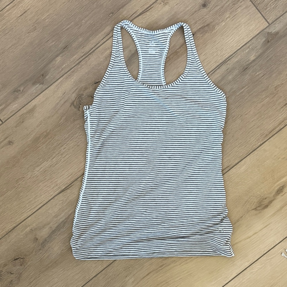 GAP Black and White Striped Tank Top